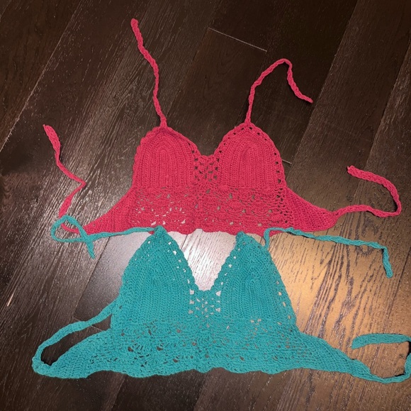Other - Festival crochet tie top!